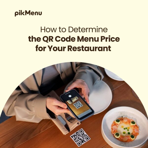 Comparison of QR code menu prices shown through a customer scanning a digital menu